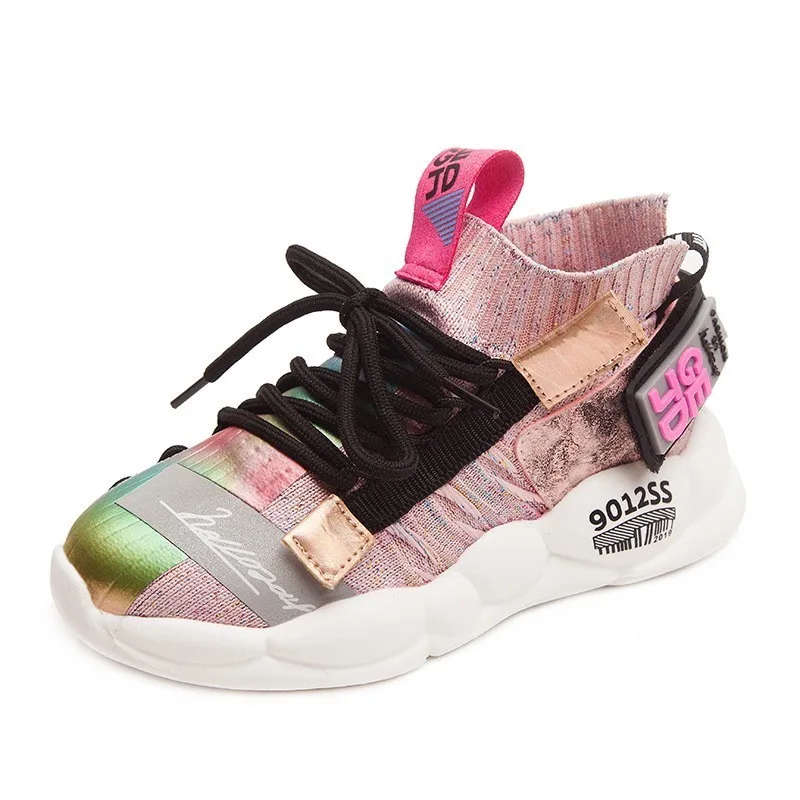 CNFSNJ brand 2019 new summer autumn sports breathable shoes children boys girls anti-slippery fashion Colorful Net sneakers | Детская