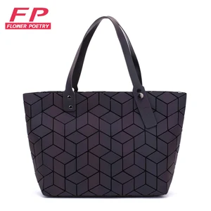 Новинка 2019, женские сумки, сумка с геометрическим рисунком, блестки, зеркальные простые складные сумки на плечо, светящиеся сумки Bao, голограмма bolsa feminina