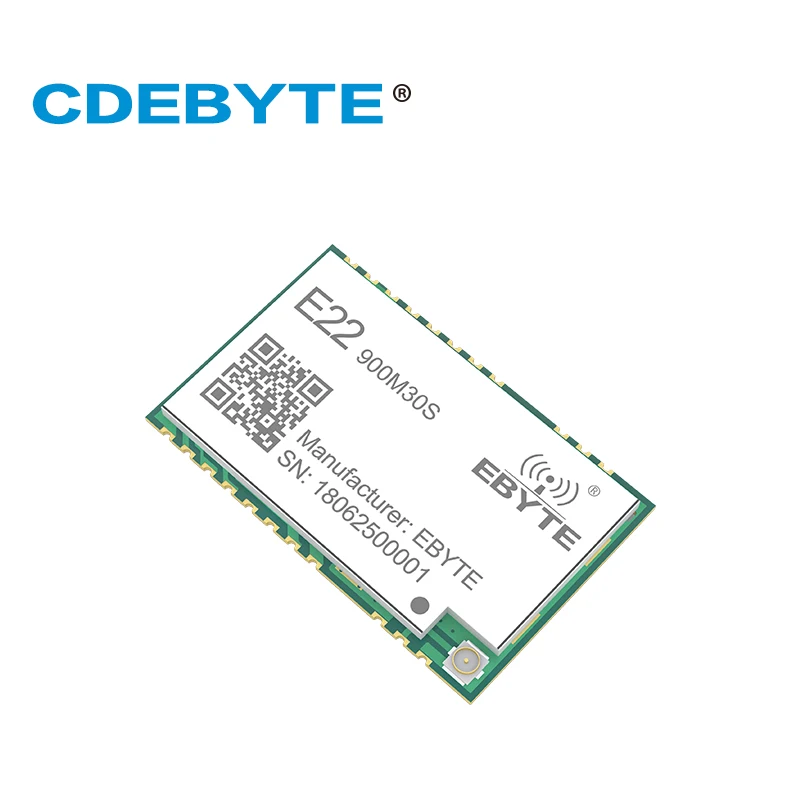 CDEBYTE E22-900M30S SX1262 30 дБм 915 МГц SMD беспроводной передатчик приемник Печать отверстие