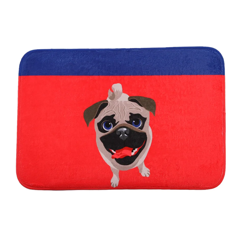 Новая красная и синяя мозаика с изображением собаки коврик пол ковры домашняя