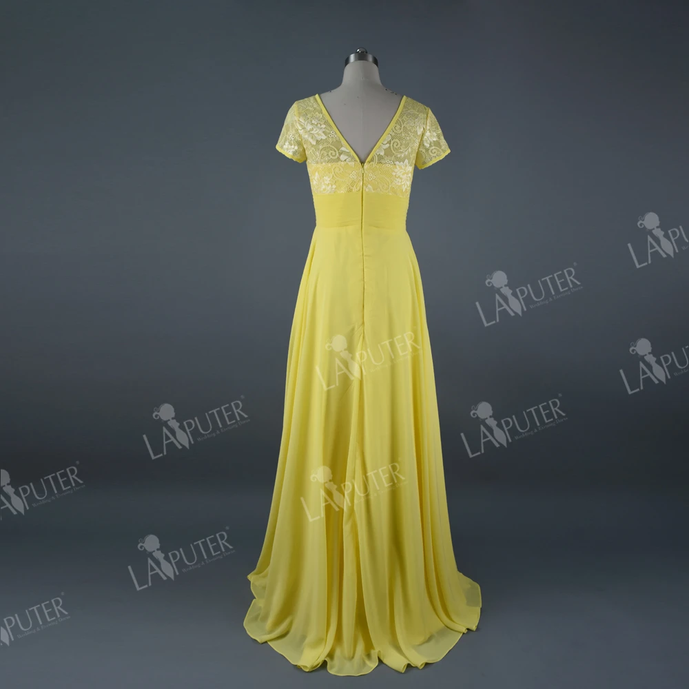Реальные фотографии пол Длина шифоновое платье трапециевидной формы Кружево