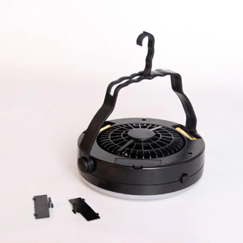 Портативный светодиодный вентилятор SOLLED на батарейках светильник уличный мини