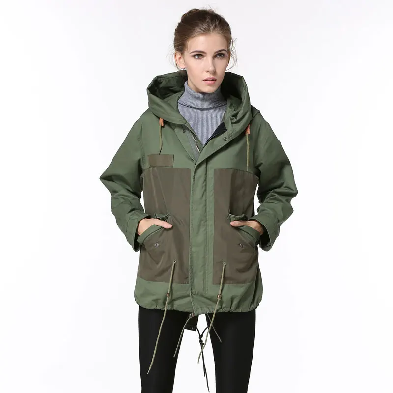 Korean desgin comfortable fashion bomber jacket women spring coats without fur collar hooded jackets | Женская одежда