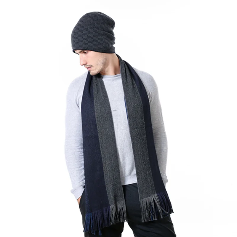 Теплая зимняя шапка унисекс, клетчатая Стильная шапка Skullies Beanies, модные зимние мешковатые шапки для мужчин и женщин, шерстяная меховая вязаная шапка для отдыха