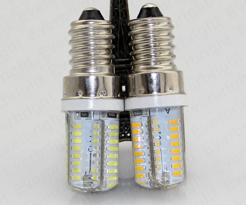 Светодиодный светильник 6 Вт E14 3014 SMD 64 светодиодный высоковольтный Кристалл