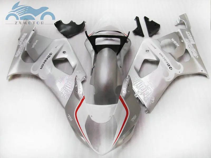 

High quality Fairing kits for Suzuki 2003 2004 GSXR1000 K3 K4 custom motorcycle sport fairings kit GSXR 1000 03 04 silver BD12