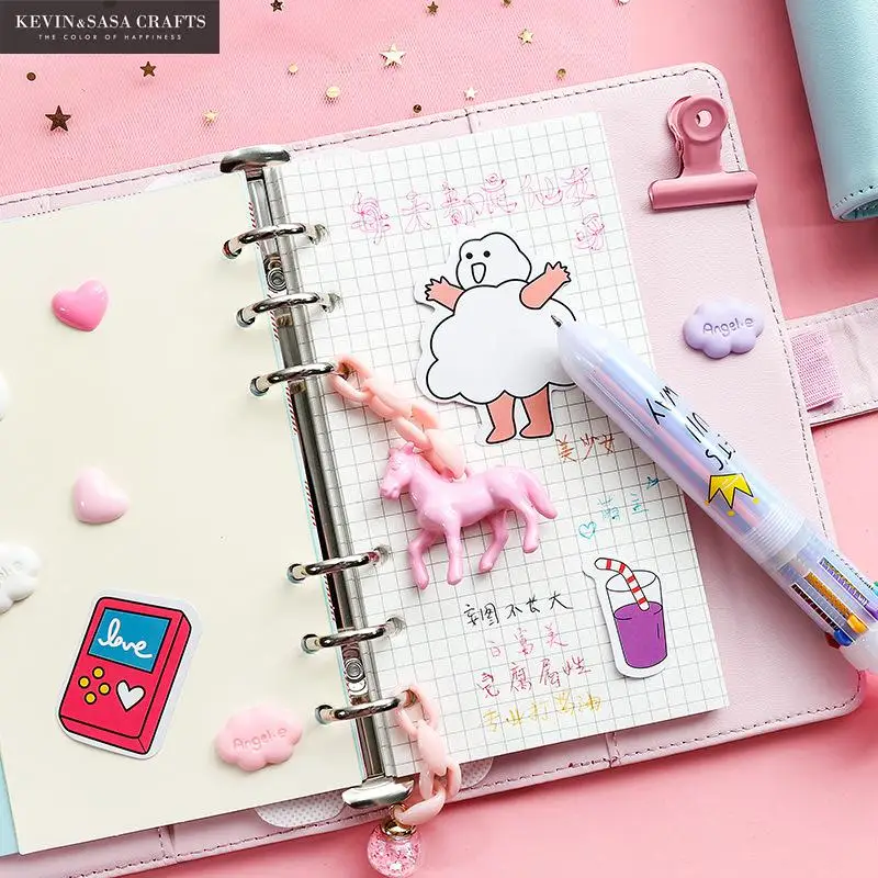 Новый набор из розового блокнота качественный для журнала с ручкой дневник