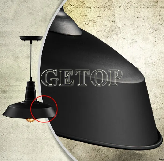 Лучшая цена 1 шт Ретро Лофт крышка подвесной светильник американский кантри