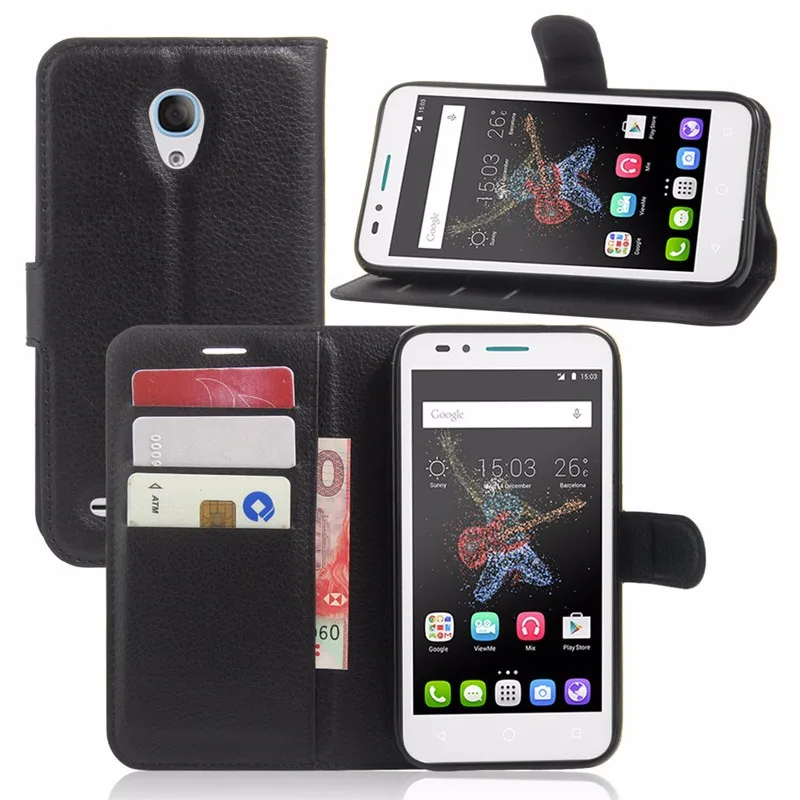 Роскошный чехол из искусственной кожи для Alcatel One Touch Go Play 7048X OT 7046 T защитный