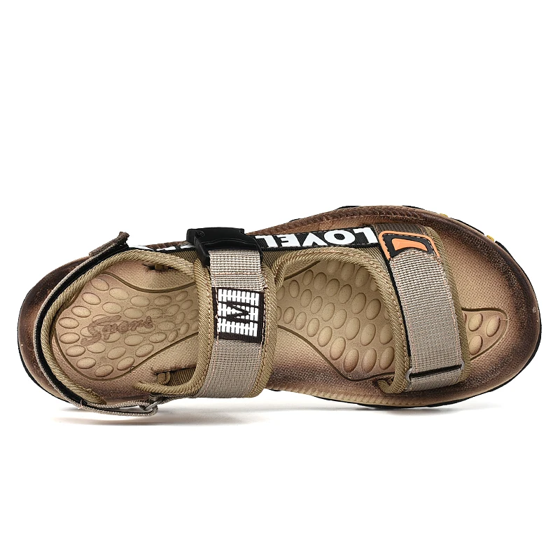 Сандалии мужские дышащие Пляжная повседневная обувь уличные тапочки