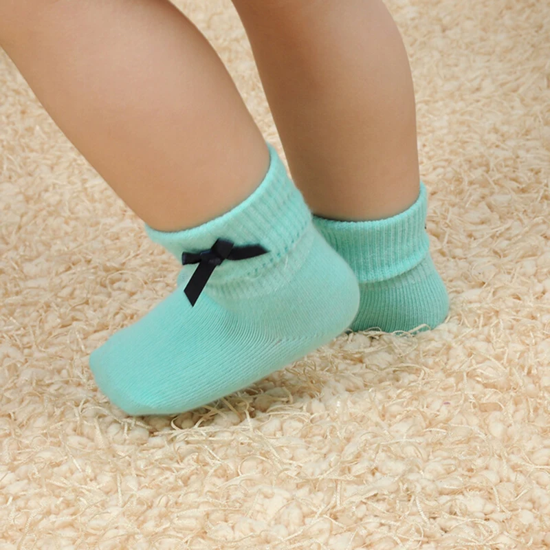Мягкие хлопковые носки для детей весенне-осенние девочек новые милые короткие с