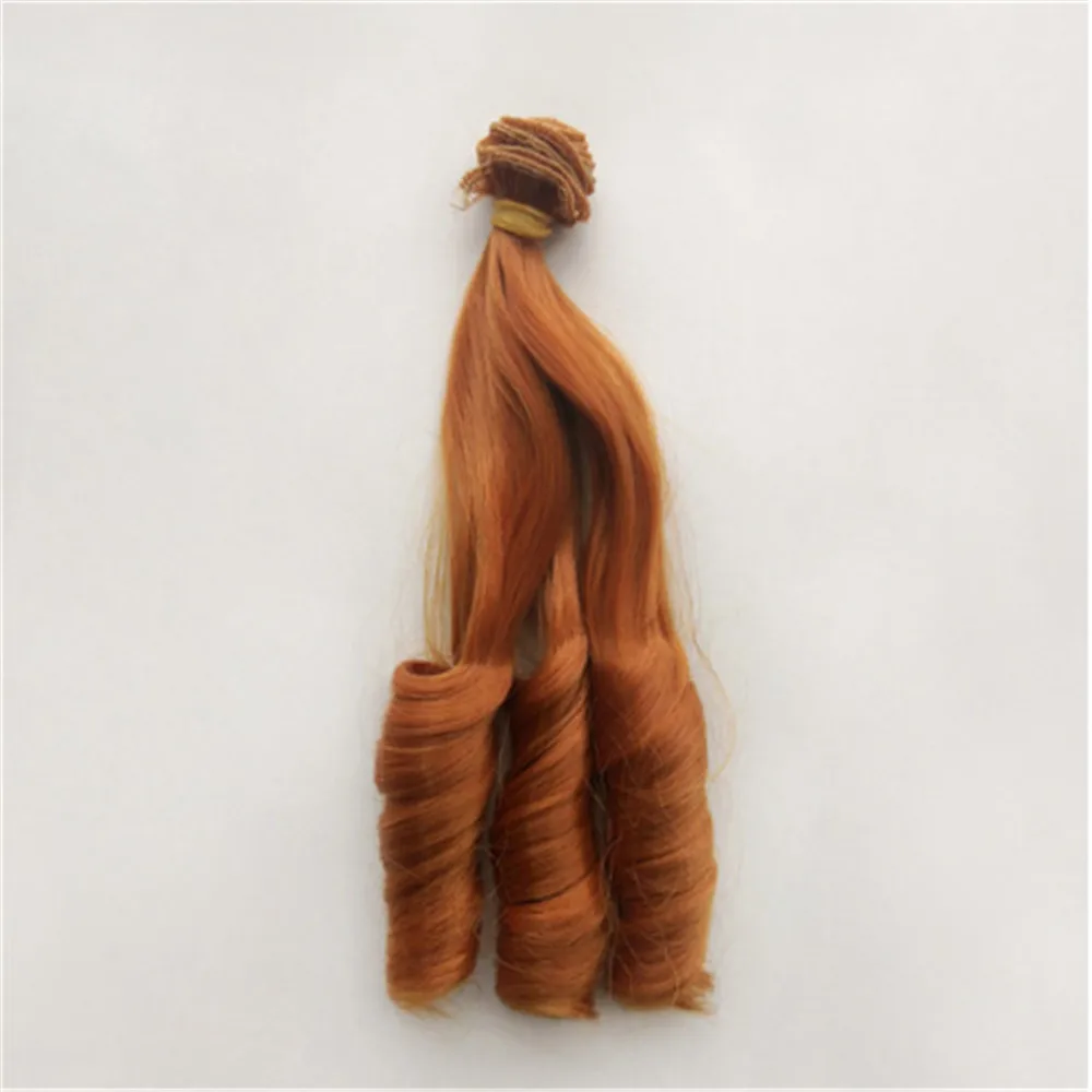 Кукольные парики 1 шт. 20 см * 100 натуральные/радужные/градиентные кудрявые