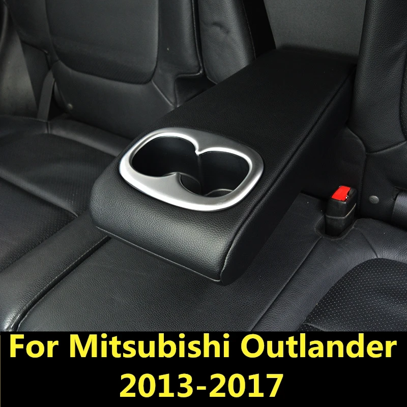Для Mitsubishi Outlander 2013-2017 украшение автомобиля ABS Хром Задняя центральная консоль