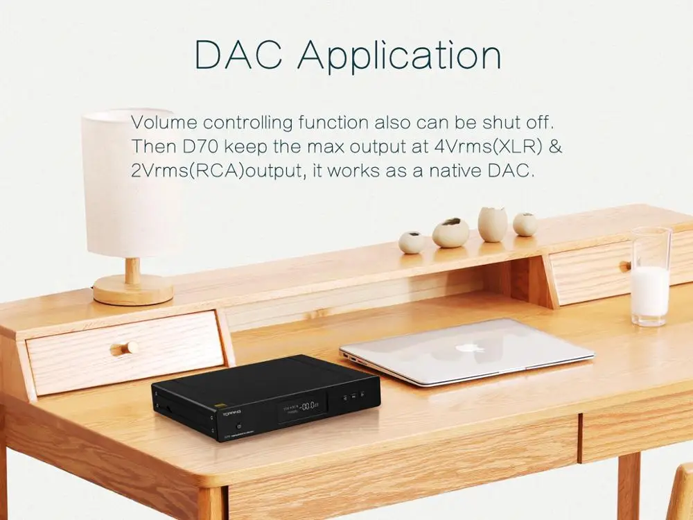 Полный сбалансированный Bluetooth DAC AK4118 приемник Topping D70 2 * AK4497 XMOS XU208 DSD512 оригинальный