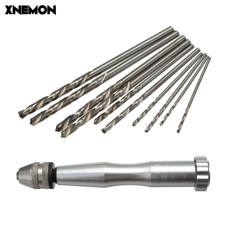 Новинка 1 шт. Мини 120 мм Микро алюминиевая ручная дрель сверление зажим 0 3 5 + 10