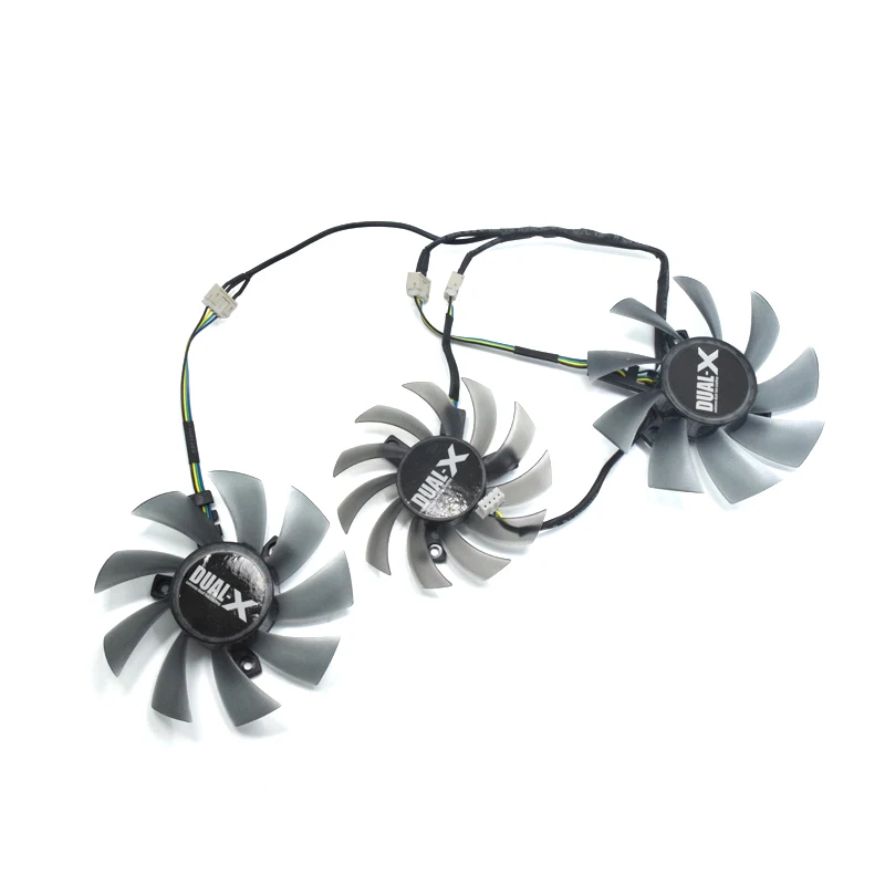 3 шт./лот DIY 85 мм 4Pin FD7010H12S DC12V 0.35A охлаждающий вентилятор Замена для Sapphire R9 270x2G Black