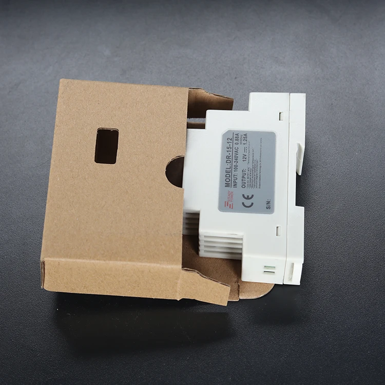 Пластиковый чехол DR-15-12 ac-dc din-рейка Трансформатор SMPS 15 Вт 12 в 1 25 а импульсный режим