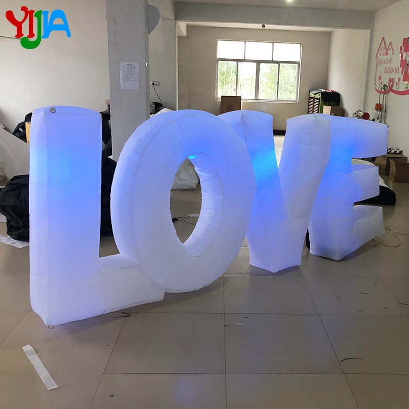 3m Inflatable Letter LOVE LED Lighting Backdrops Nice Look High Quality Love Words For Wedding Party Decorations | Дом и сад