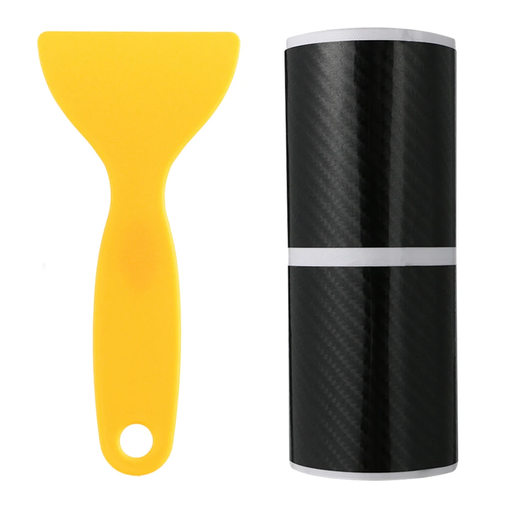 4 шт. аксессуары из углеродного волокна цветная Автомобильная Накладка на порог 5D