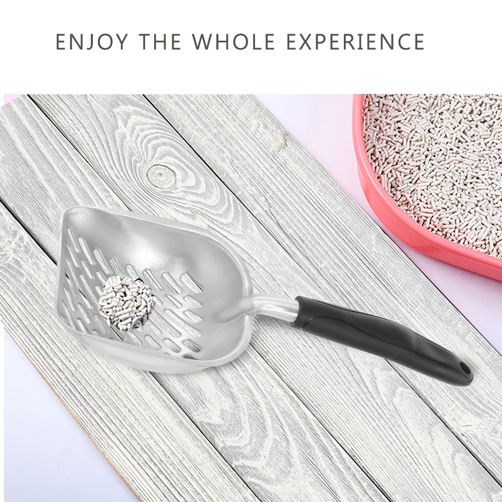 Многофункциональная лопатка для кошачьего туалета с резиновой ручкой уборки