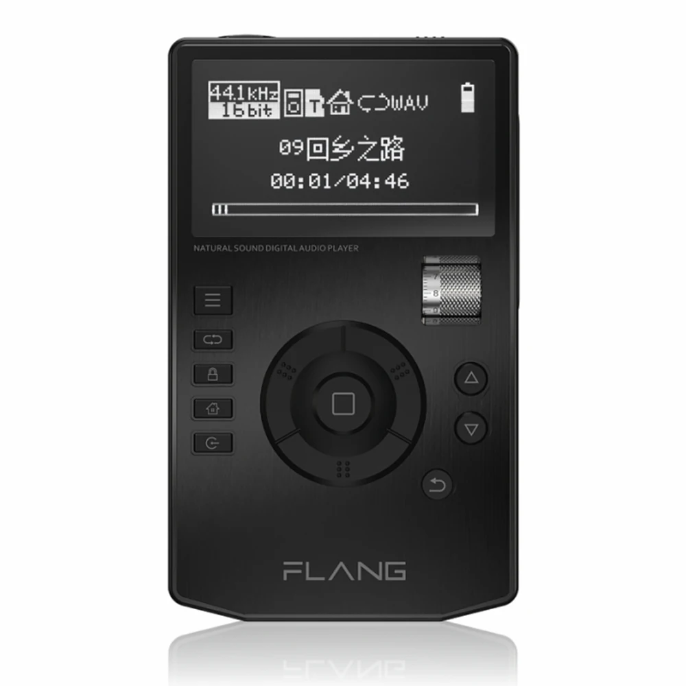 Черный FLANG V5 HiFi музыкальный плеер с высоким разрешением цифровой аудио плеер без потерь с 2,4-дюймовым oled-экраном с док-станцией с поддержкой sd-карты 128G - Цвет: Черный