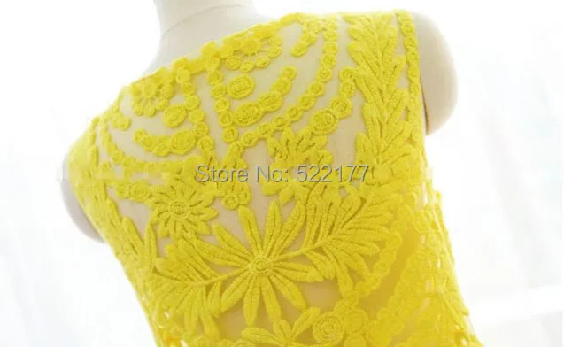 2020 New Arrive Women Summer Sexy See Through Embroidery Yellow Lace Beach Wear Dress Crochet Bikini Cover Ups Swimwear Pullover | Женская