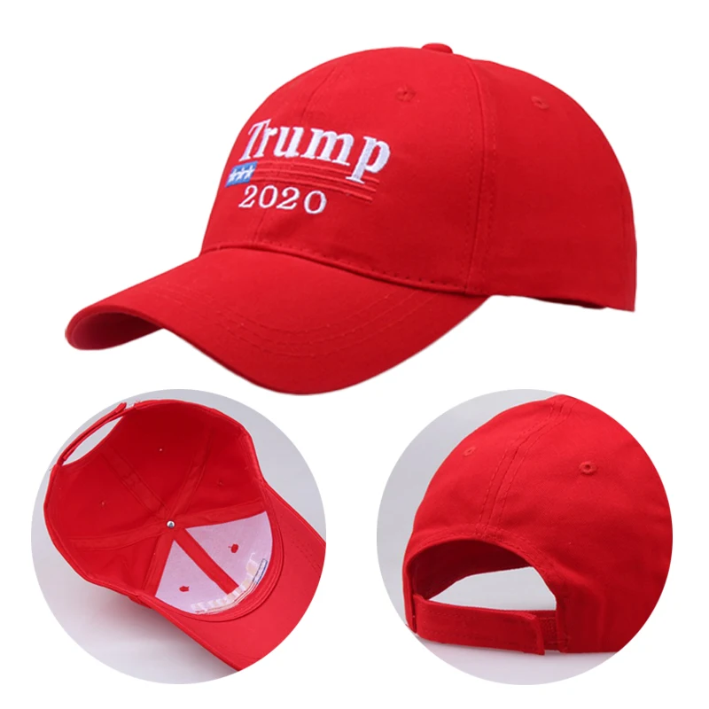 Высокое качество Trump 2020 вышитая однотонная Snapback Повседневная Регулируемая