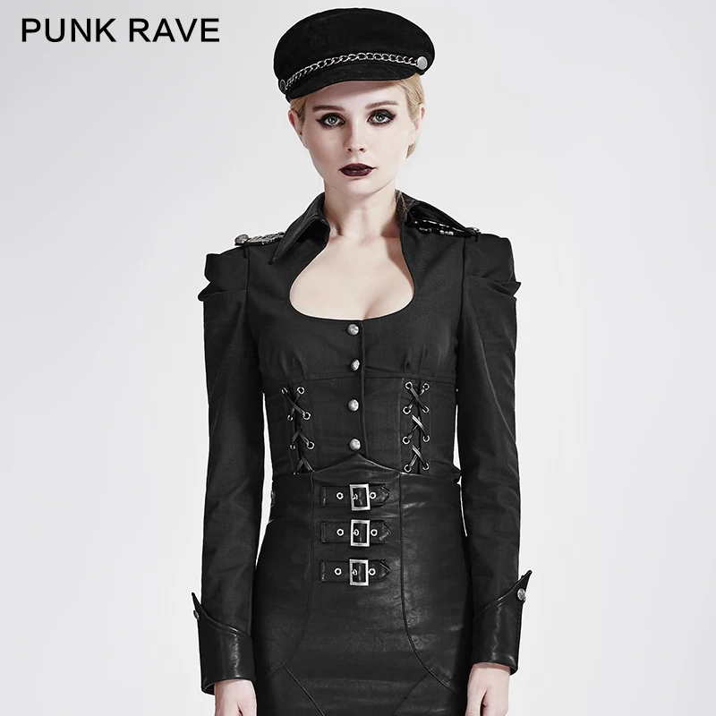2017 new design punk rave military uniform blouse womens clothing shirt women y-685 | Женская одежда