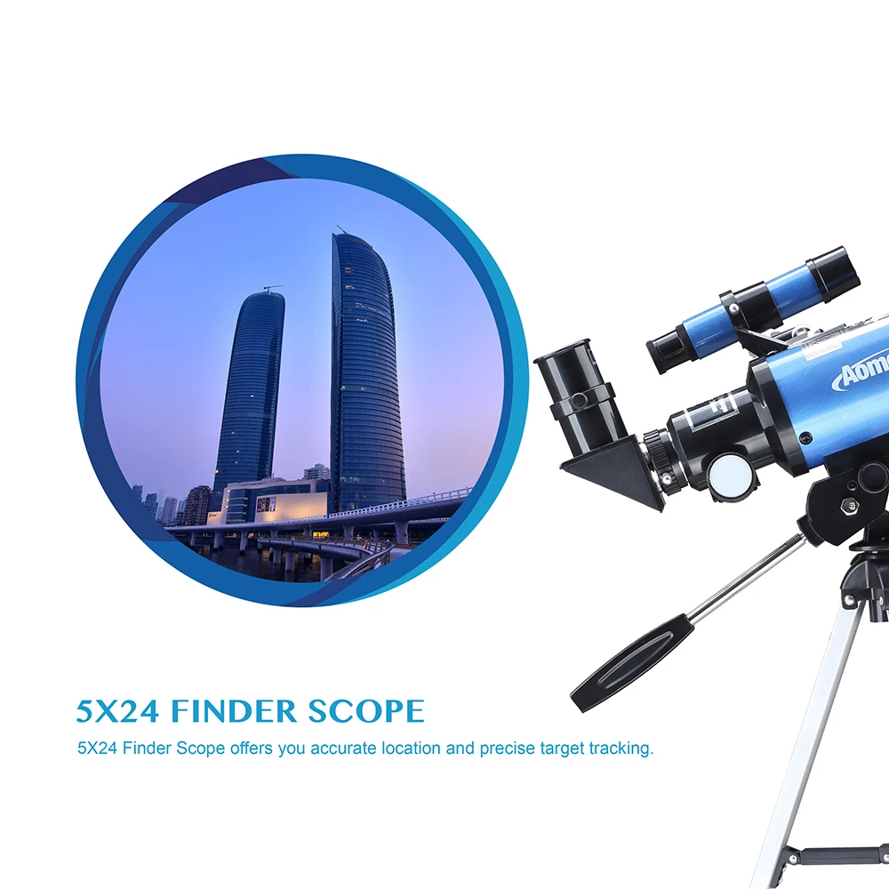 F30070M HD Astronomical Telescope With Tripod Phone Adapter Monocular Moon Bird Watching Kids Adults Astronomy Beginners Gift