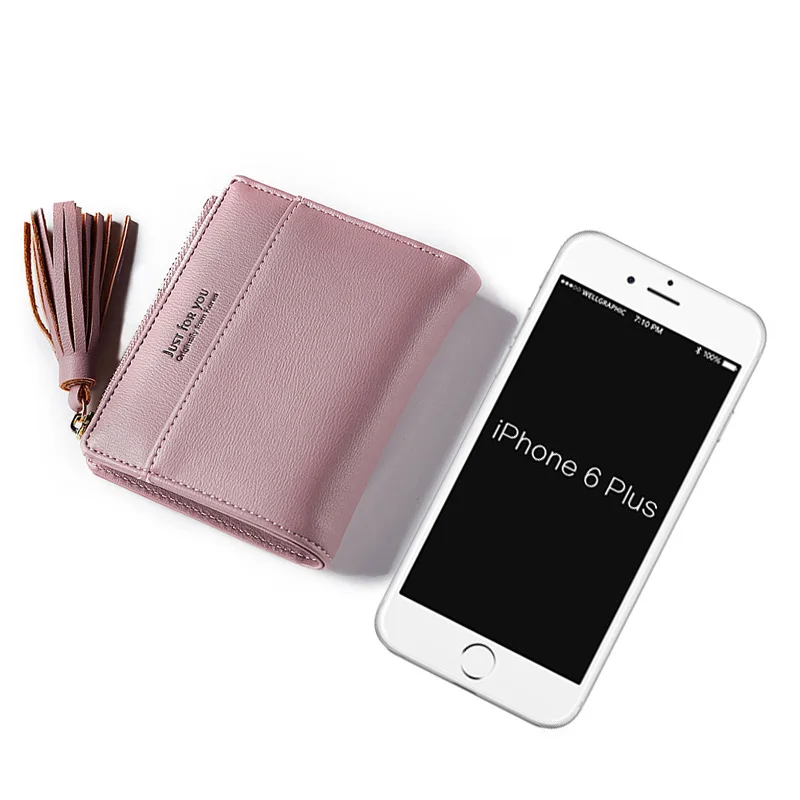 3157 Мини кошельки Для женщин Мода кисточкой молнии кошелек для девочек письмо