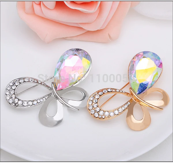 Бесплатная доставка модные ювелирные украшения посеребренные свадебные броши