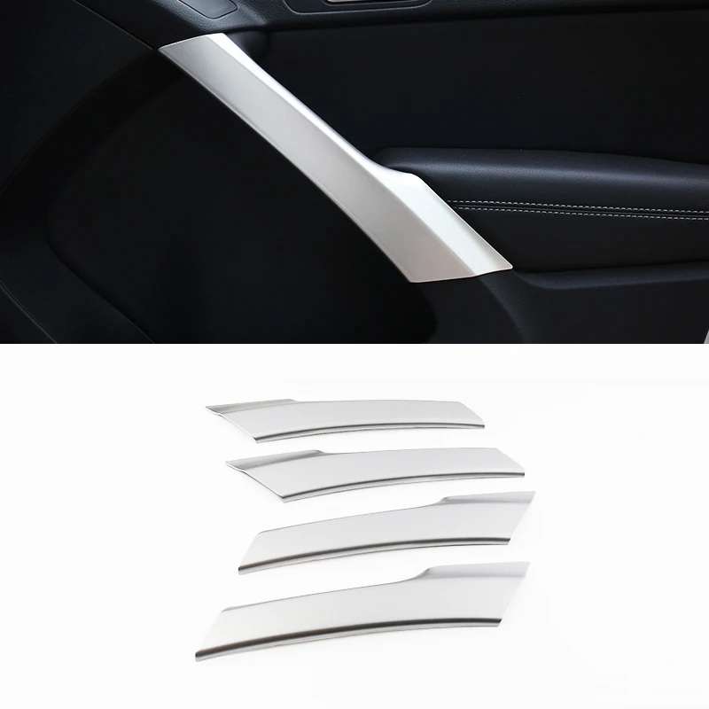 

Fit For Tiguan 2012 2013 2014 2015 2016 ABS Matte trim inner door armrest decoration cover trim Styling accessories 4pcs/set