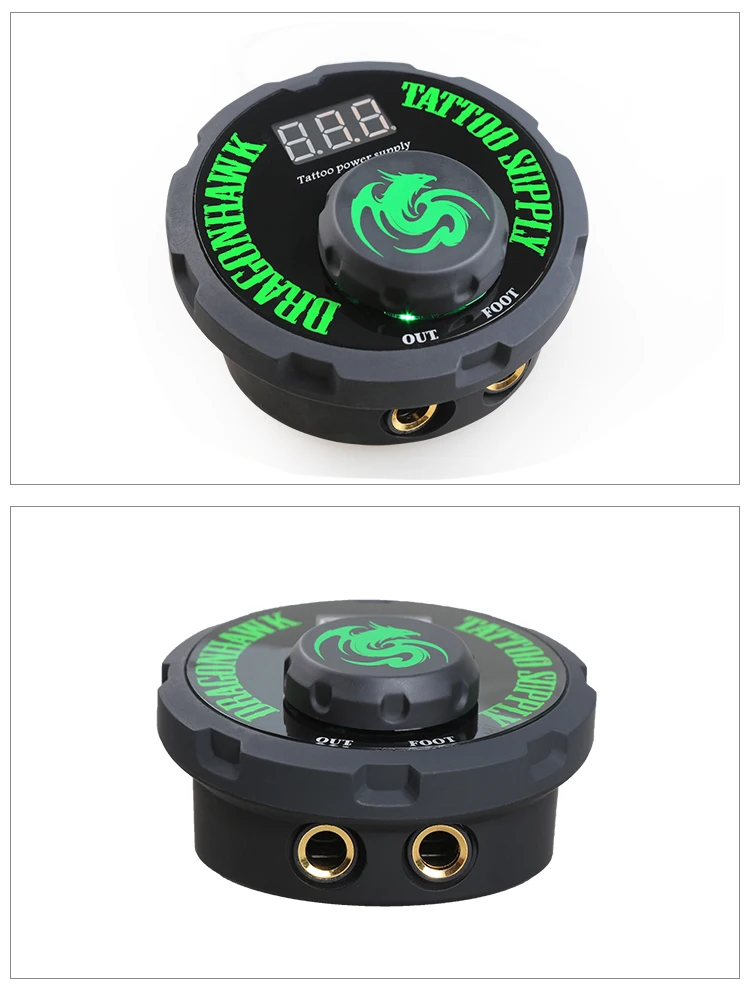 Топ Мощность татуировки Dragonhawk lcd двойной татуировки машина пистолет источник питания
