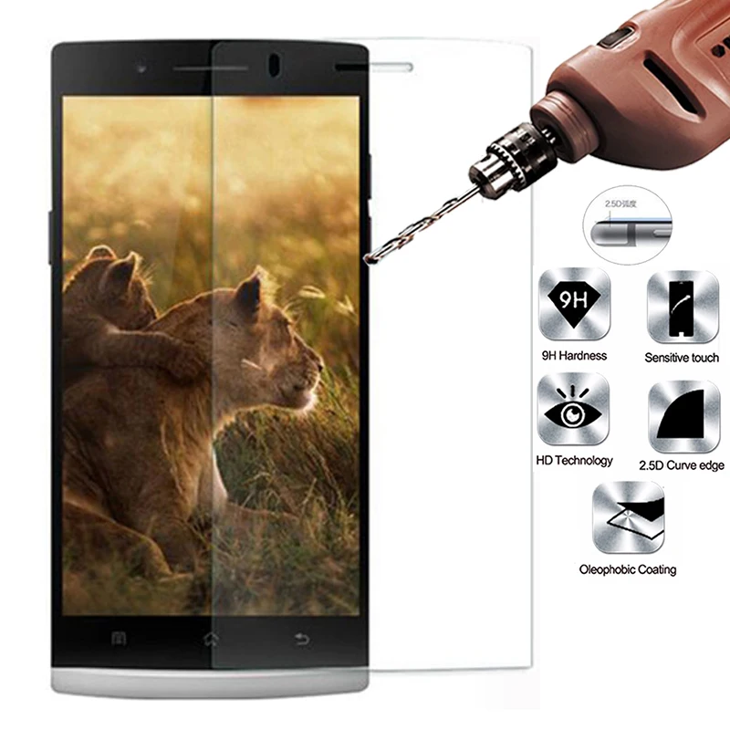 3 шт. 2.5D Закаленное стекло для OPPO Find 5 9H Высокое качество Взрывозащищенная