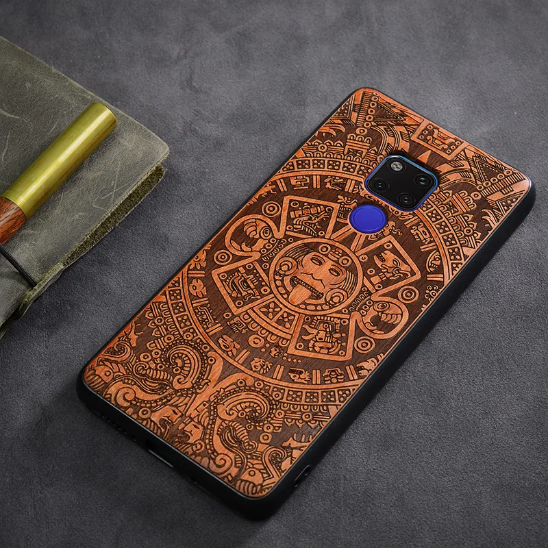 TPU Wood Деревянный чехол для телефона huawei P20 Pro Lite mate 10 20 Pro Lite 20X Tiger Деревянный чехол для Honor 10 V10 8X Max Note10 Magic 2 чехол s - Цвет: TPU Wood