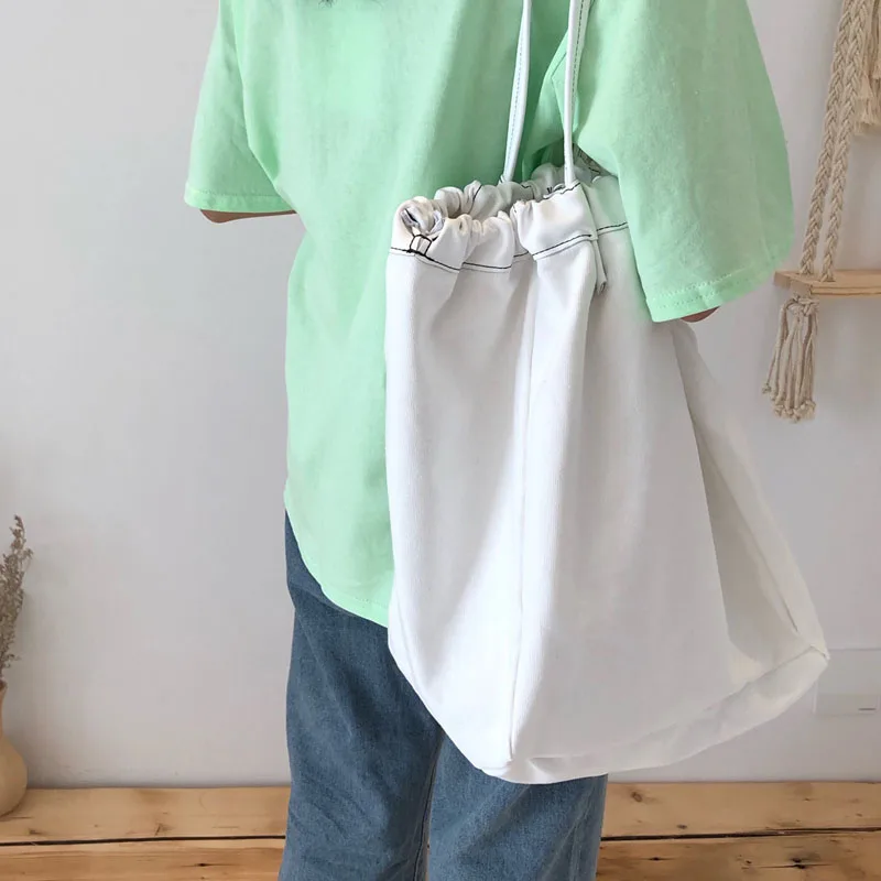 Новинка Лето 2019 Женская вместительная холщовая Портативная сумка на плечо для