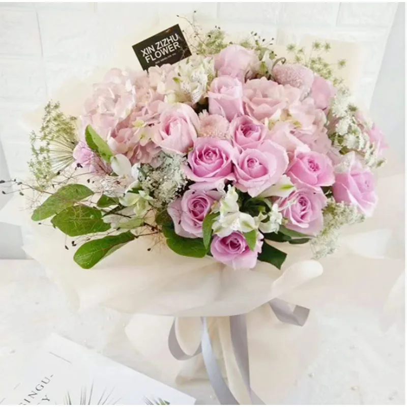 

Flower gift packing paper Modern Stylish Waterproof Gift 10pcs Bouquet Wrapping Craft Paper Packaging Material Florist Supplies