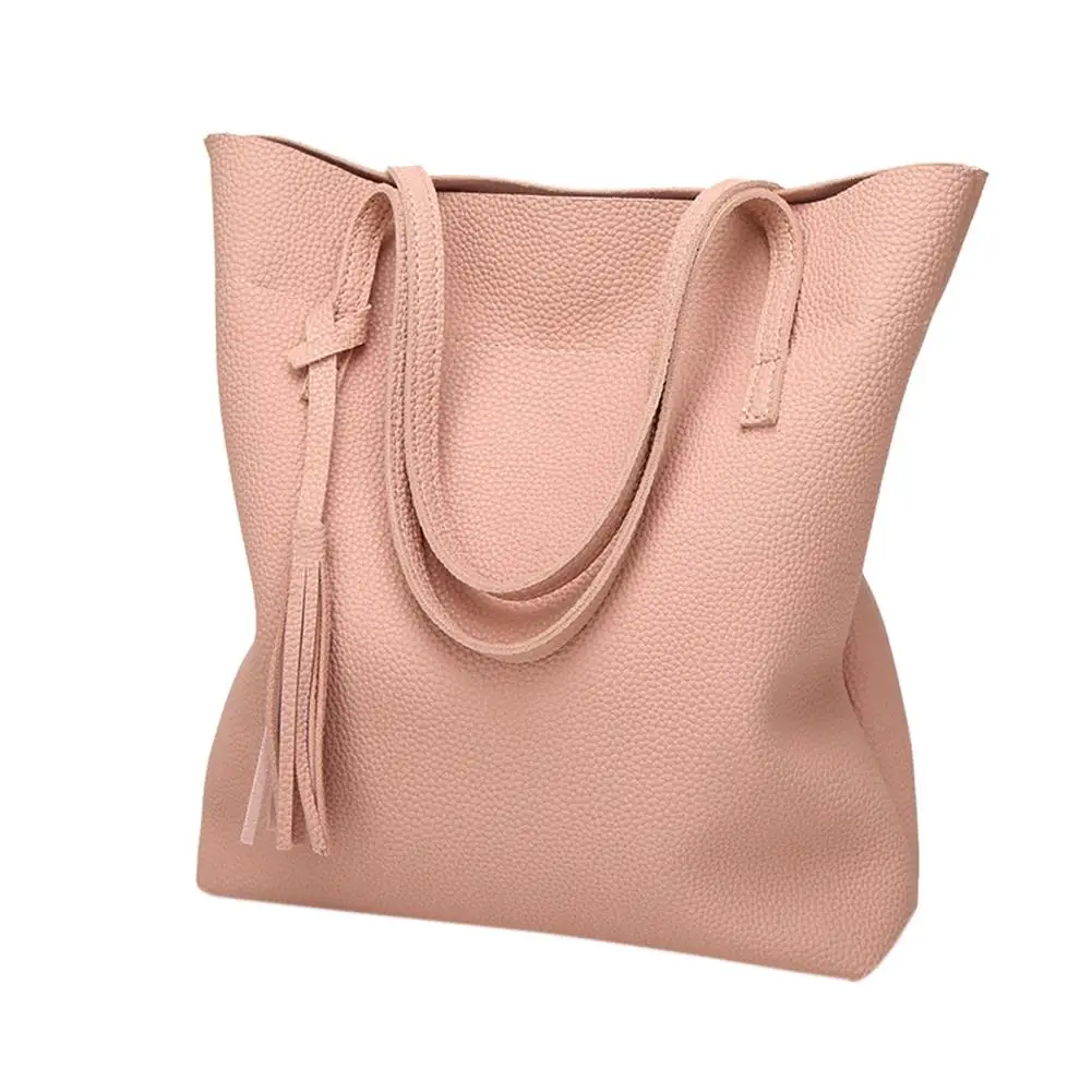 PinShang модная женская сумка на одно плечо из мягкой кожи Большая вместительная с