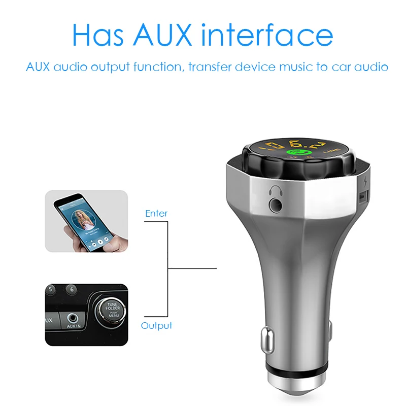 Автомобильный fm трансмиттер Беспроводной громкой связи Bluetooth Car Kit TF карты USB