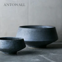 antowall gray marble ceramic tableware bowl salad soup bowl personalized bowl hotel clubhouse dinnerware