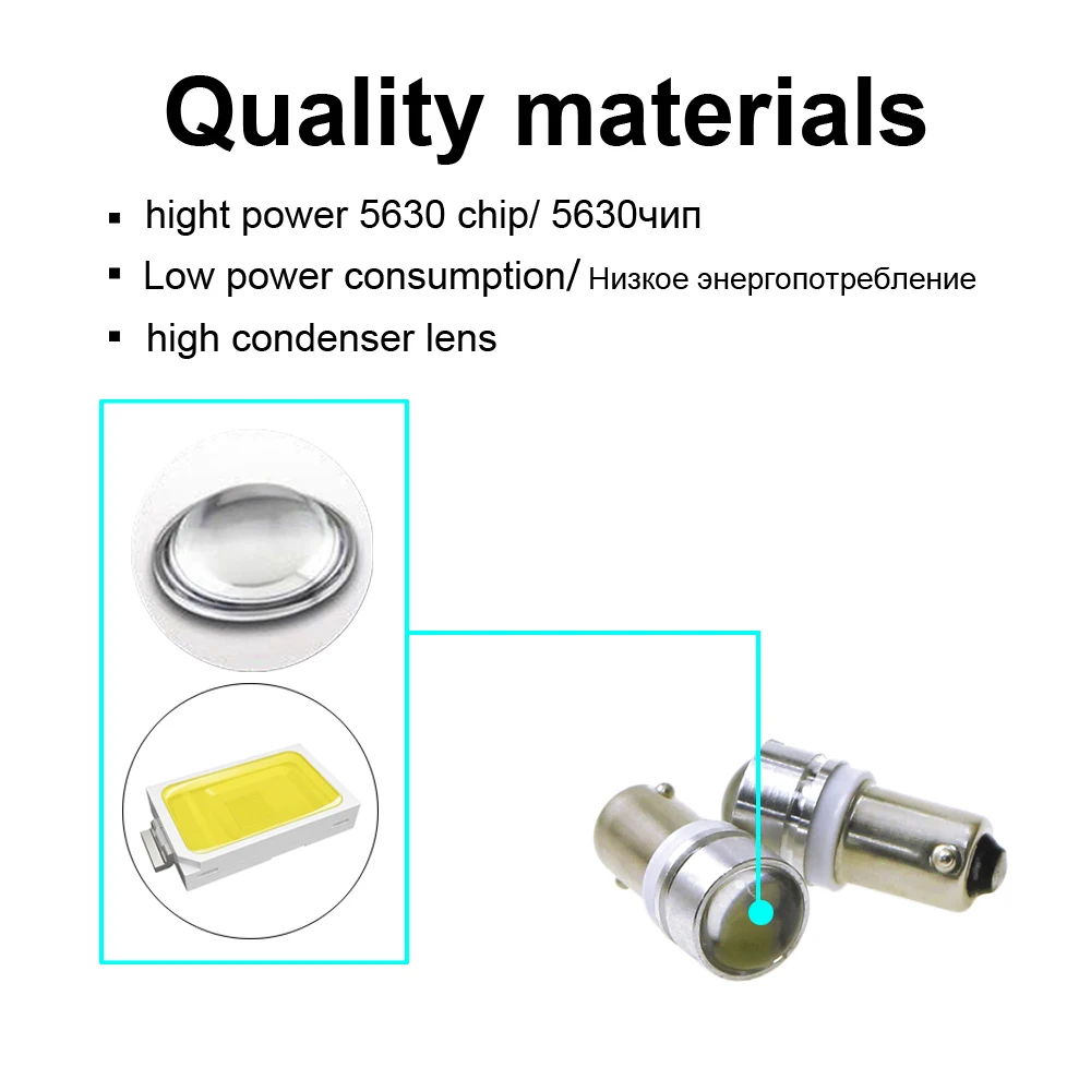 KEIN 50 шт. t4w ba9s светодиодная лампа 5630 5730 2smd led Автомобильный Стайлинг Авто купол для