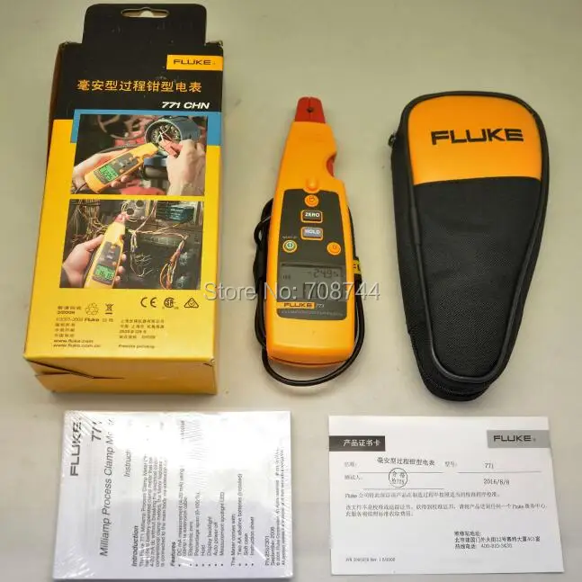 Fluke 771 миллиамперный технологический зажим DMM тест F771 AC тестер MA тестер!!