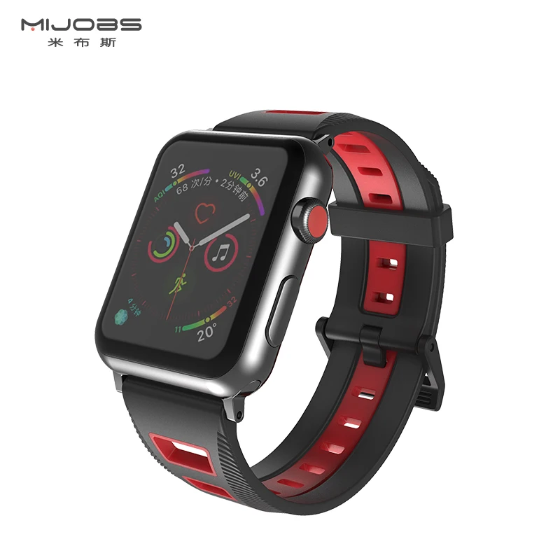 Mijobs 20 мм 22 мм ремешок на запястье для Xiaomi Huami Amazfit Bip BIT PACE Lite силиконовый браслет аксессуары браслет ремешок для часов