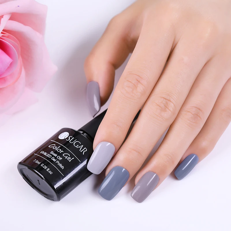 Ur Sugar 8 шт. чистый цветной гель для ногтей Набор лаков Vernis Полупостоянный гель лак замачиваемый УФ гель лак 7,5 мл стойкий