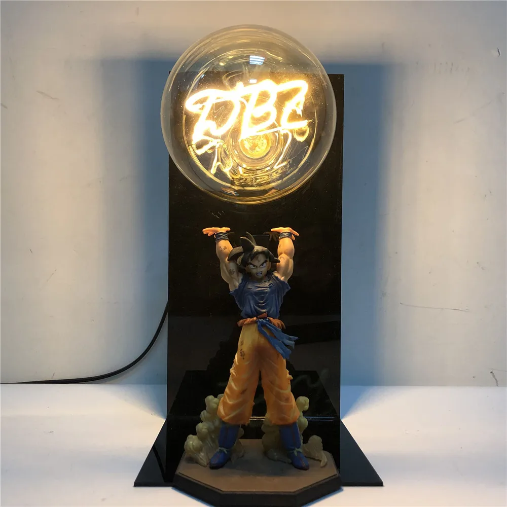 Dragon Ball лампа Goku DBZ ночные светильники Настольная лампа Dragon Ball Супер Goku Kamehameha лампа ночник Lampara слово лампы - Испускаемый цвет: DBZ