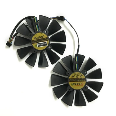 R9 380 380X GPU кулер VGA вентилятор для ASUS STRIX R9380 strix gtx 980 dc20c4gd5 Видеокарта