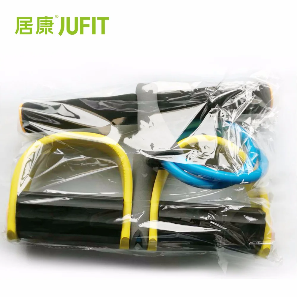 JUFIT браслет сопротивления с ручками упражнения резиновый ремешок тренировочное