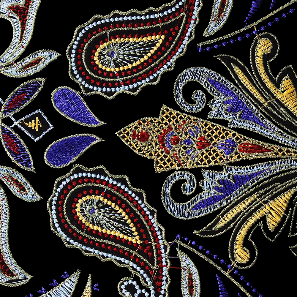 1 шт. большая многоцветная Цветочная вышивка аппликация рельефная Одежда