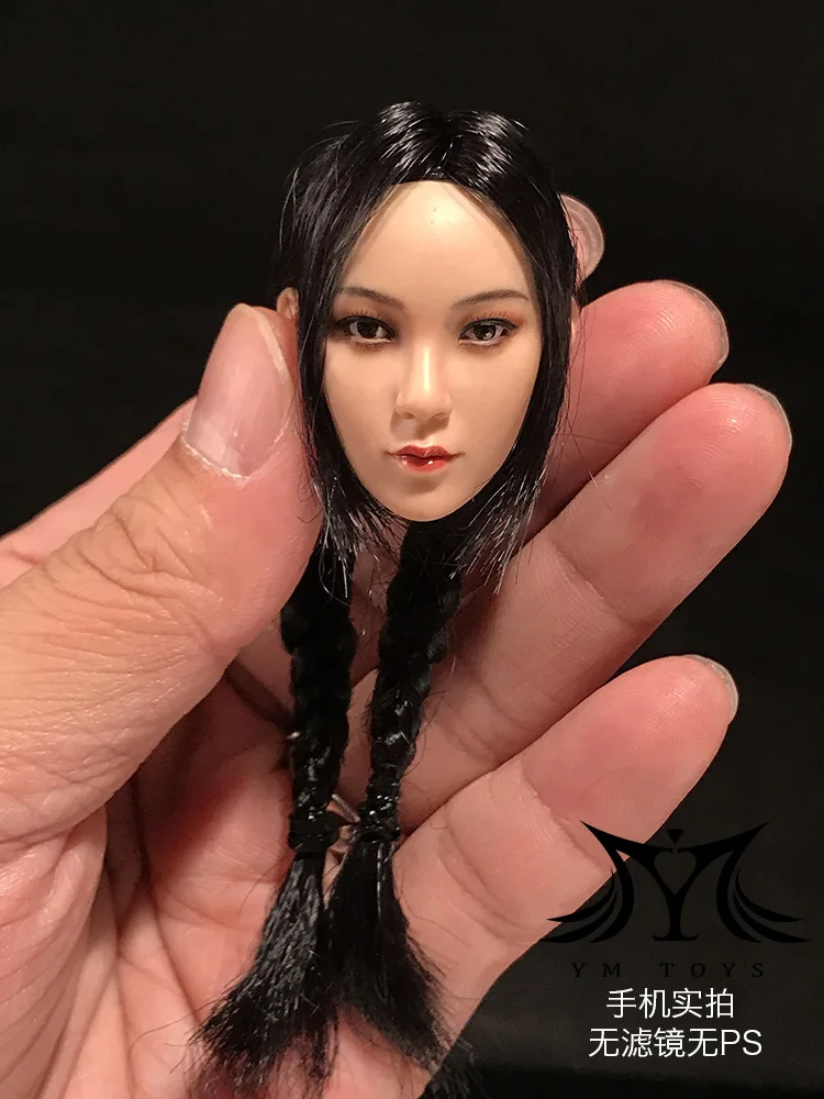 Фигурка YMTOYS на заказ 1/6 азиатская красивая девушка голова Инь для 12 дюймовой