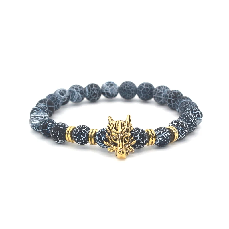 Браслет с бусинами в виде совы дракона черепахи |